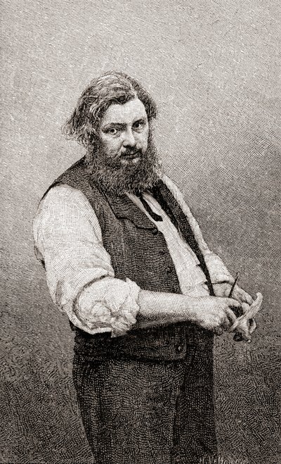 Jean Désiré Gustave Courbet, from The Century Illustrated Monthly Magazine, published 1884 by H. Velten